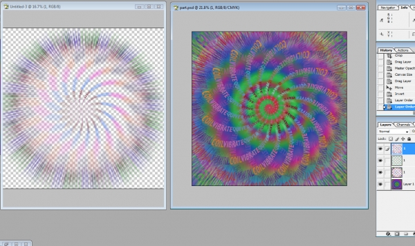 Creation of Psychedelic Swirl: Step 37